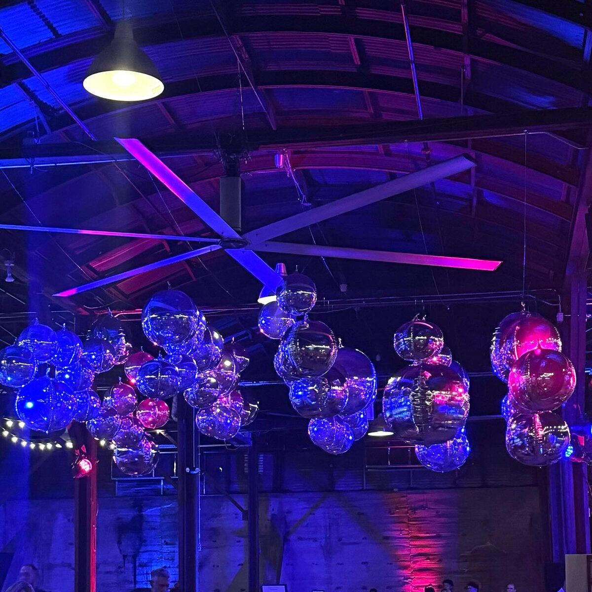 Balloon arch installation for Austin Symphony Orchestra Austin Texas