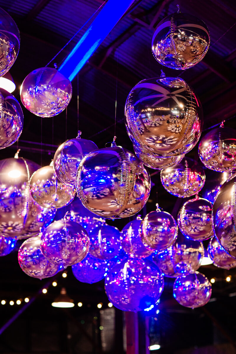 Balloon garland for Austin Symphony Orchestra event Austin Texas