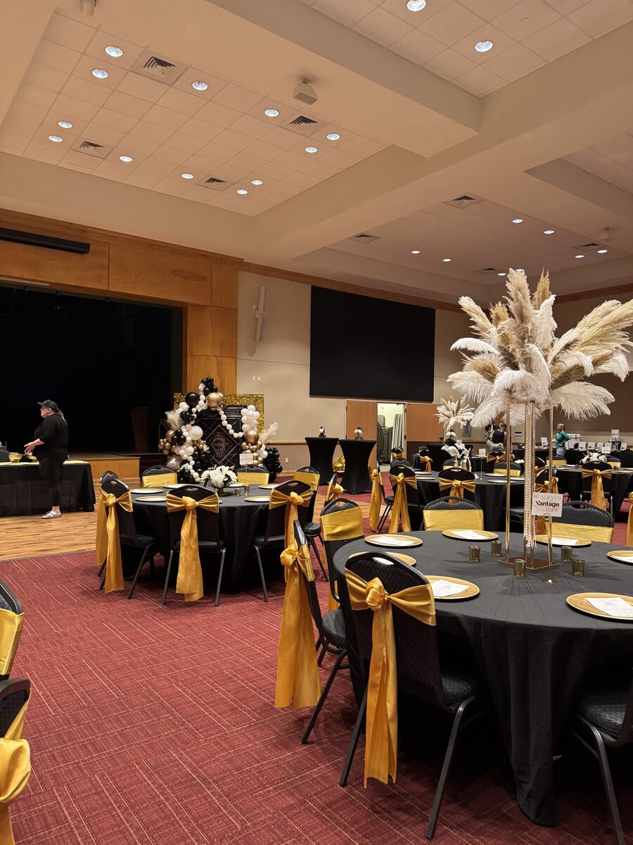 Luxury balloon installation for Great Hearts Schools fundraiser gala San Antonio TX