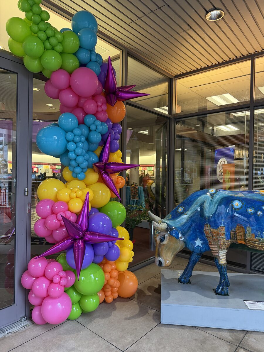 Balloon wall installation for IBC Bank Fiesta event San Antonio