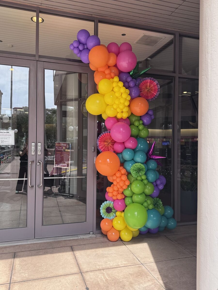 Bloon House balloon decoration for IBC Bank corporate Fiesta event San Antonio