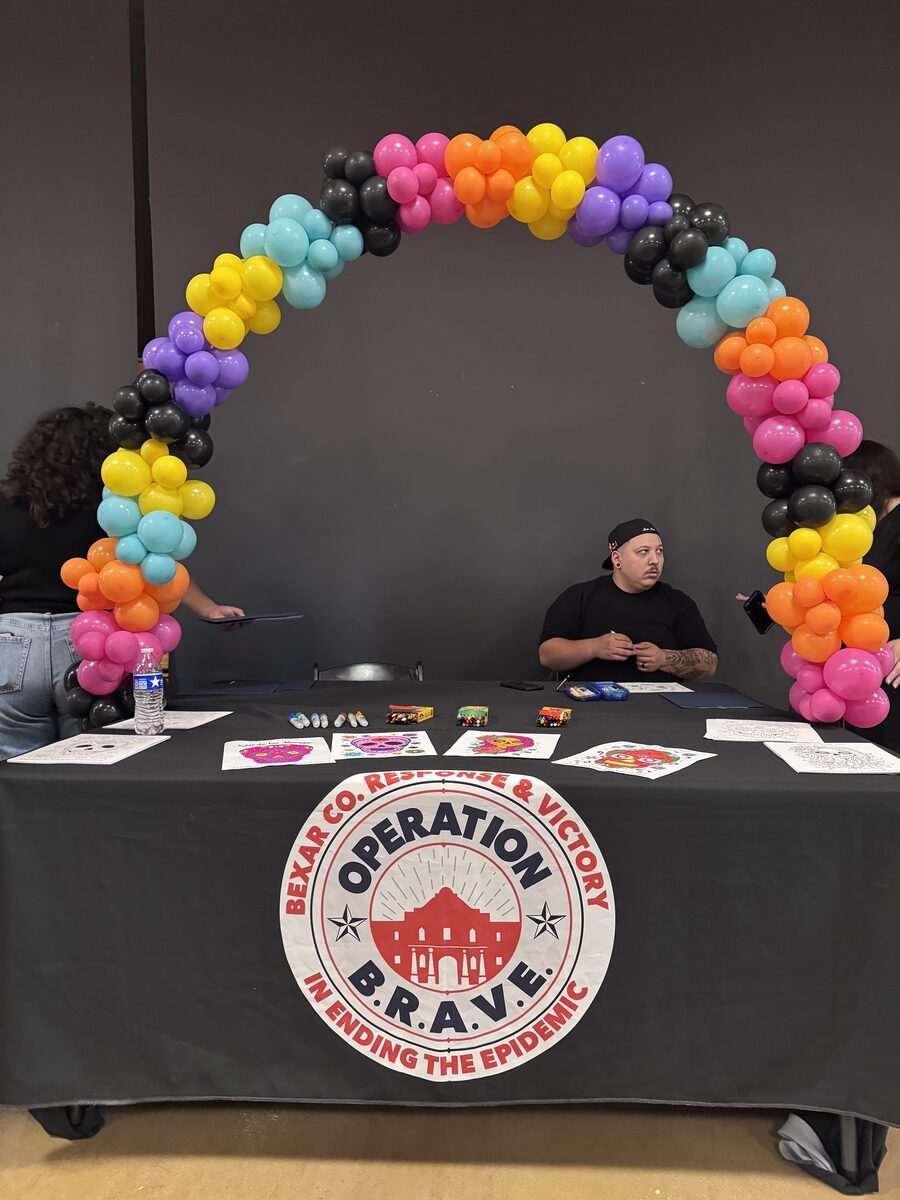 Event balloon décor for Operation Brave charity fundraiser San Antonio Texas