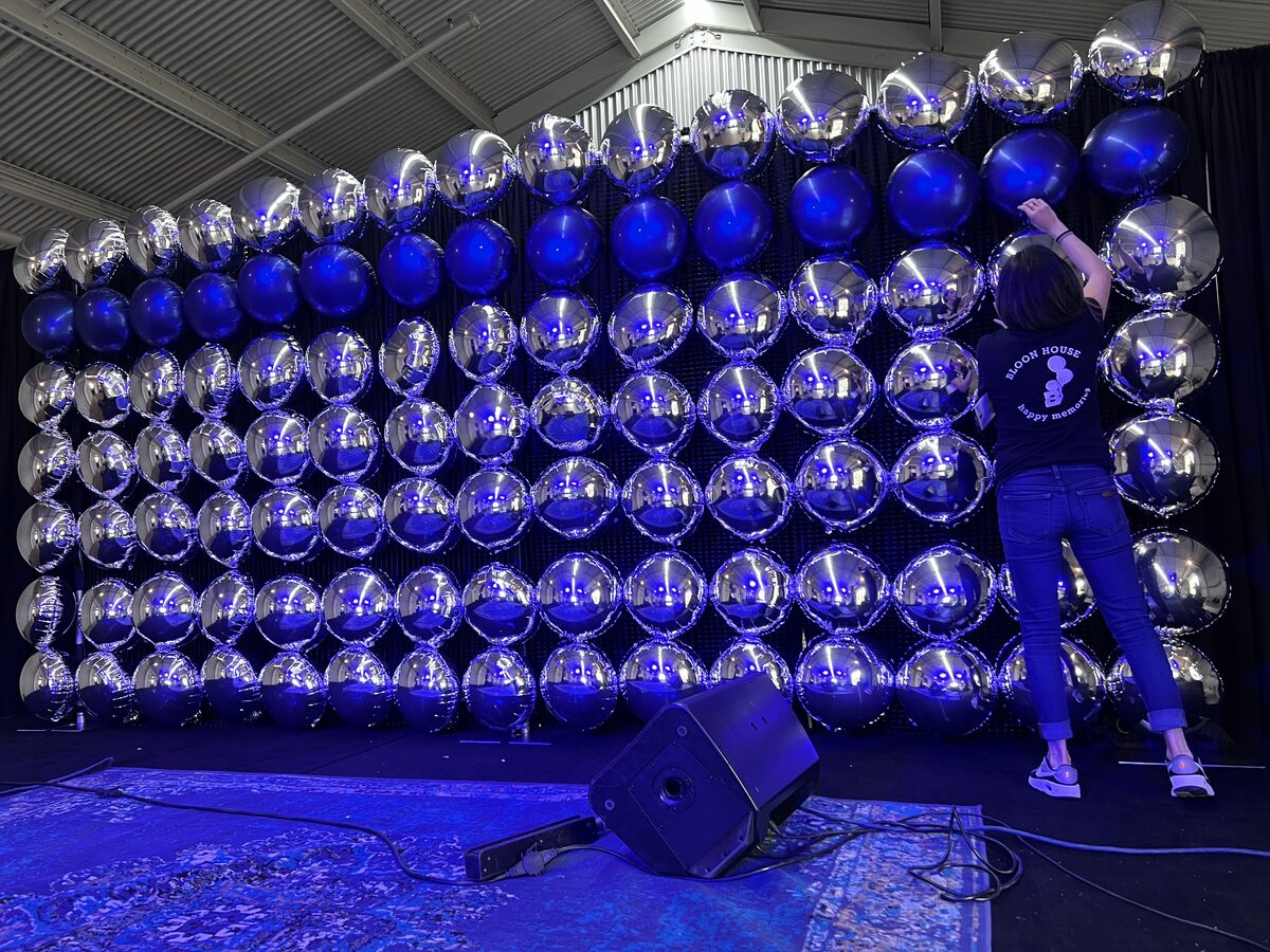Corporate balloon installation for United Way San Antonio TX event
