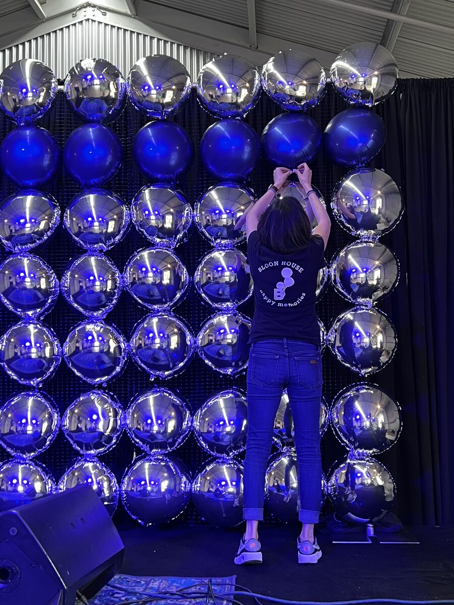 Balloon backdrop for United Way fundraiser in San Antonio