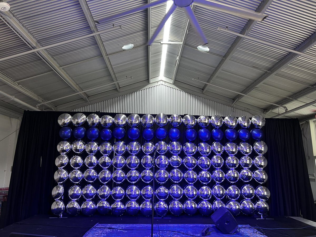Event balloon arch for United Way San Antonio TX fundraiser