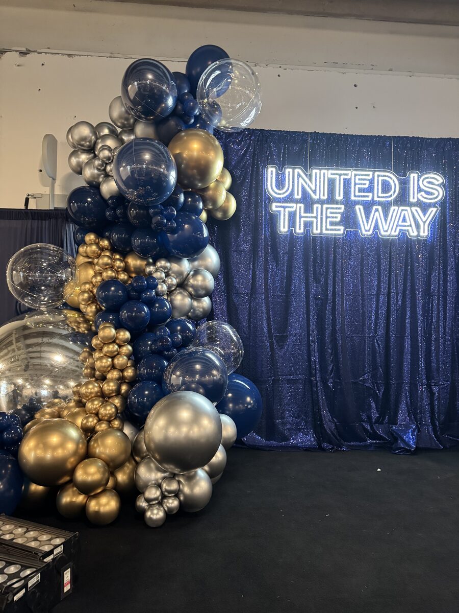 Balloon installation for United Way Gala fundraiser San Antonio TX